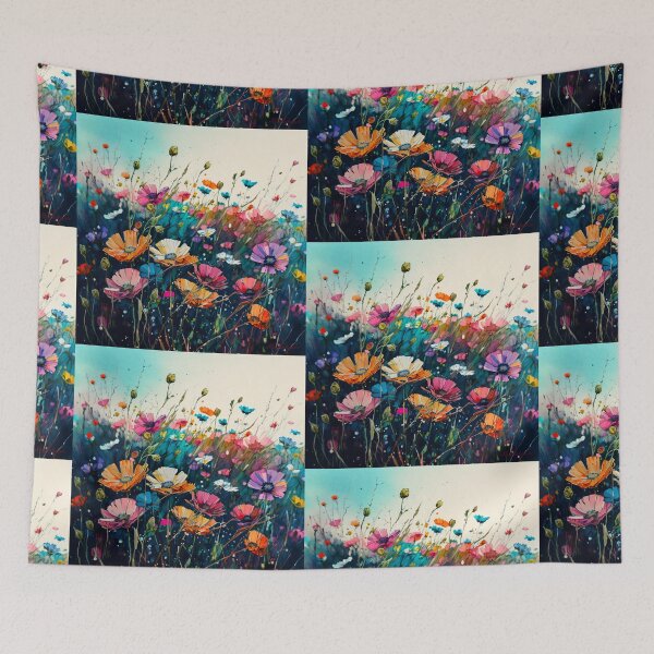 Item preview, Wildflower Field Watercolor 3 designed and sold by marknprints.