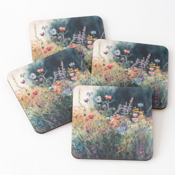 Item preview, Wildflower Field Watercolor 2 designed and sold by marknprints.