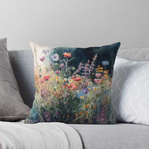 Item preview, Wildflower Field Watercolor 2 designed and sold by marknprints.