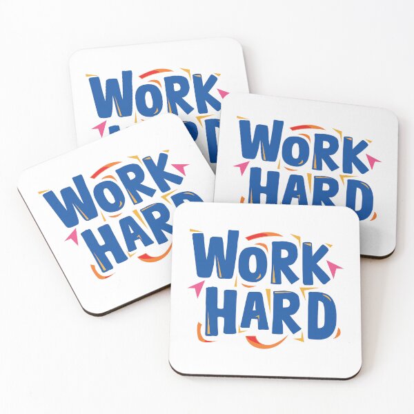 Item preview, Quotes in Blue - Work Hard designed and sold by Spreading Smiles.
