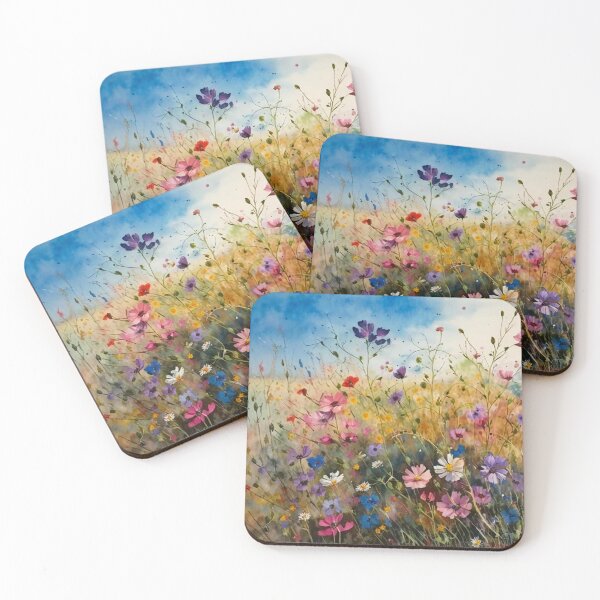 Item preview, Wildflower Field Watercolor 1 designed and sold by marknprints.