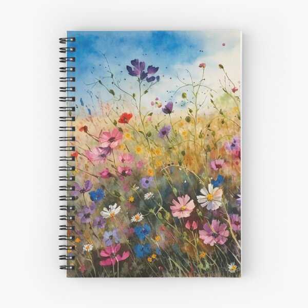 Item preview, Wildflower Field Watercolor 1 designed and sold by marknprints.