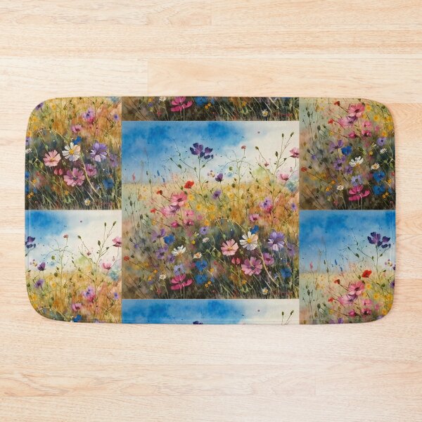 Item preview, Wildflower Field Watercolor 1 designed and sold by marknprints.