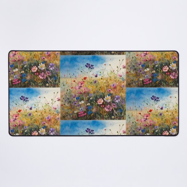 Item preview, Wildflower Field Watercolor 1 designed and sold by marknprints.