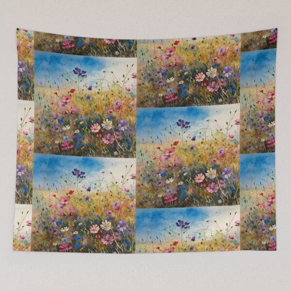 Item preview, Wildflower Field Watercolor 1 designed and sold by marknprints.