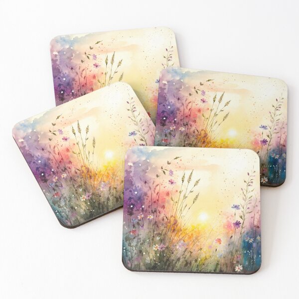 Item preview, Wildflower Field Watercolor 6 designed and sold by marknprints.