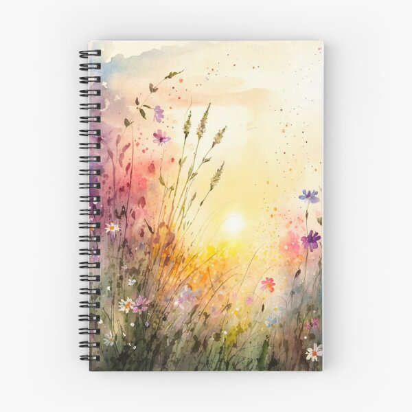 Item preview, Wildflower Field Watercolor 6 designed and sold by marknprints.