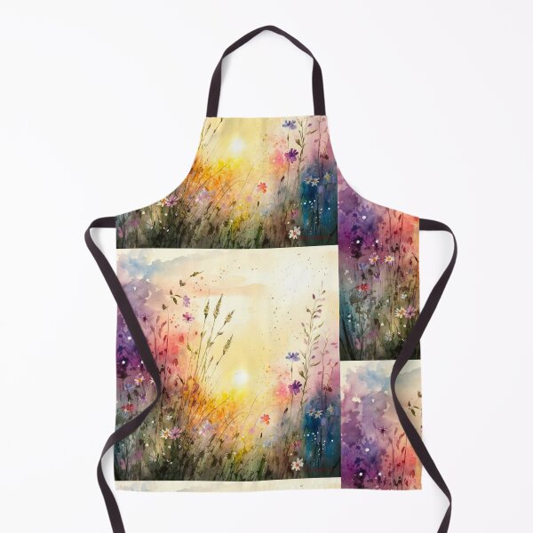 Item preview, Wildflower Field Watercolor 6 designed and sold by marknprints.