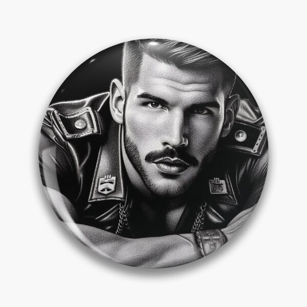 Item preview, Gay Gods - "Carlos" Gay Leather Bar Pride Graphic Design designed and sold by ItsAKinkThing.