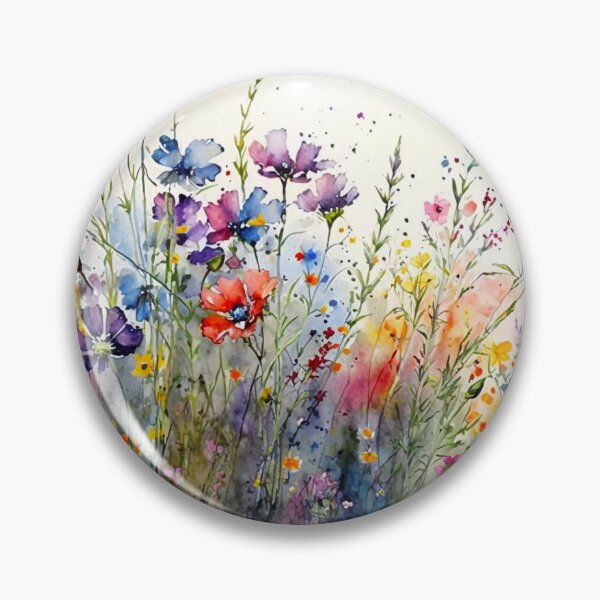 Item preview, Wildflower Field Watercolor 5 designed and sold by marknprints.