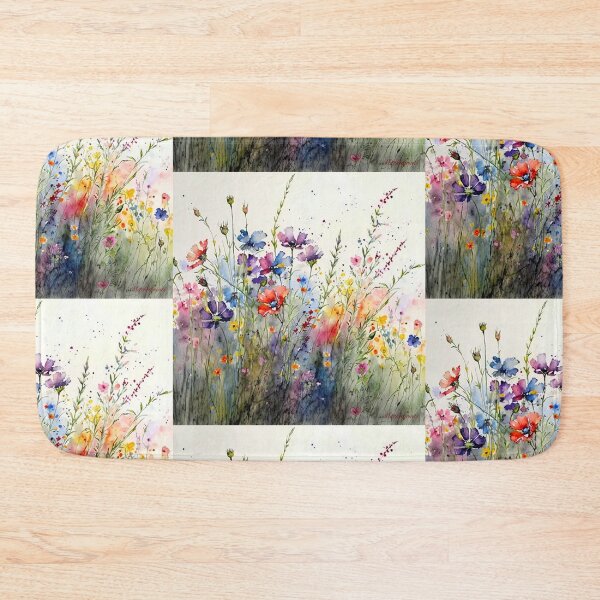 Item preview, Wildflower Field Watercolor 5 designed and sold by marknprints.