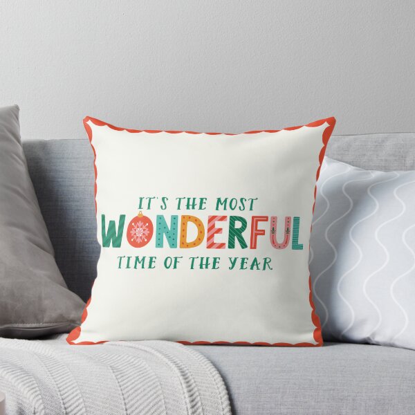 Aperçu de l'œuvre C'est la période la plus merveilleuse de l'année - Lettrage ludique et festif créée et vendue par HotFluff.