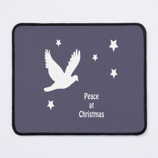 Item preview, Peace At Christmas With Dove In Flight White Logo designed and sold by taiche.