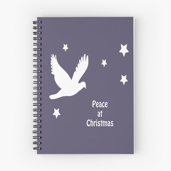 Item preview, Peace At Christmas With Dove In Flight White Logo designed and sold by taiche.