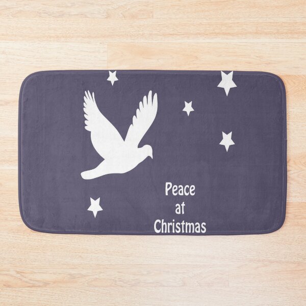Item preview, Peace At Christmas With Dove In Flight White Logo designed and sold by taiche.