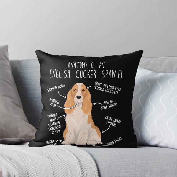 Artikelvorschau, Anatomie des zitronen-weißen English Cocker Spaniel entworfen und verkauft von Clara Hollins.