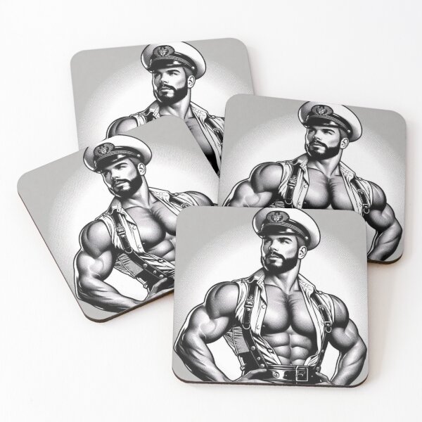 Item preview, Gay Gods - San Francisco Captain of The Gays Leather Bar Pride Graphic Design designed and sold by ItsAKinkThing.