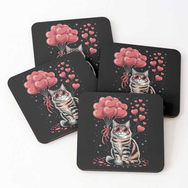 Item preview, Maine Coon Heart Valentines Day Cat Dad Mom designed and sold by PunkNation-Arts.