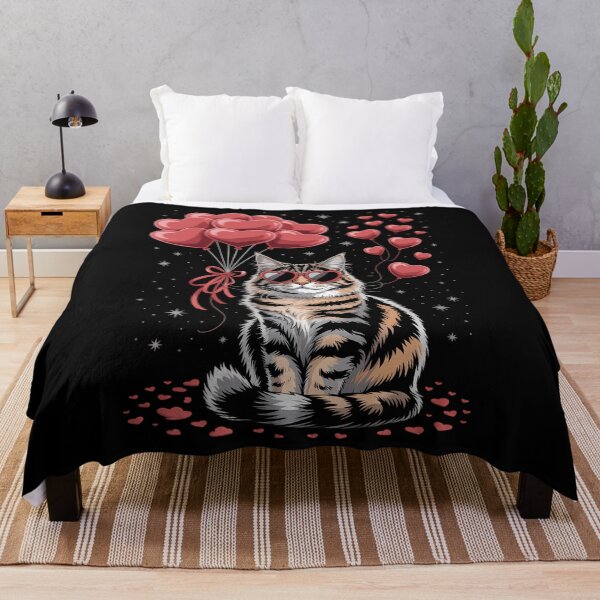 Item preview, Maine Coon Heart Valentines Day Cat Dad Mom designed and sold by PunkNation-Arts.