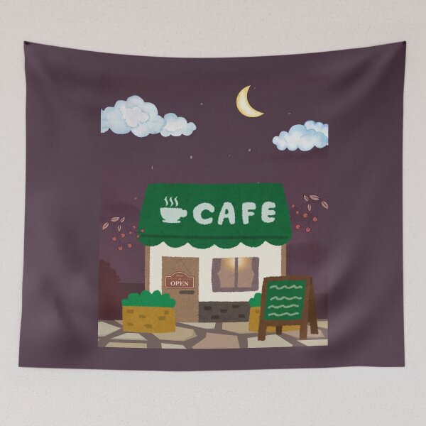 Item preview, Cozy cafe of one evening designed and sold by andrasdesignssss.