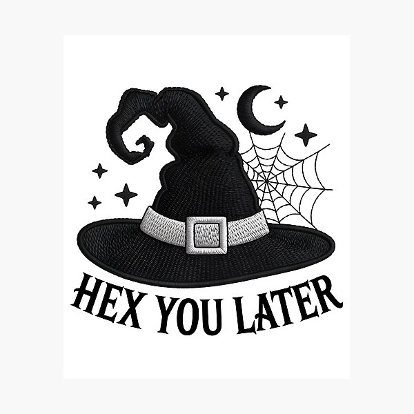 Item preview, Hex You Later – Witch Hat Halloween Spooky designed and sold by Taans-Creation.