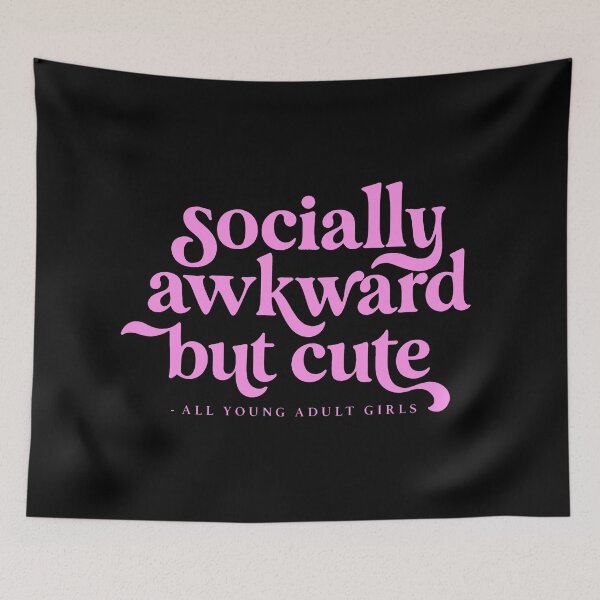 Item preview, Socially Awkward But Cute Funny Quote designed and sold by EdvvinStudios.