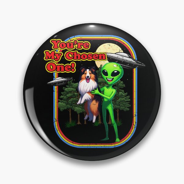 Item preview, Funny Shetland Sheepdog Sheltie Alien Chosen One UFO Mom Dad Kids designed and sold by rafaeltto.