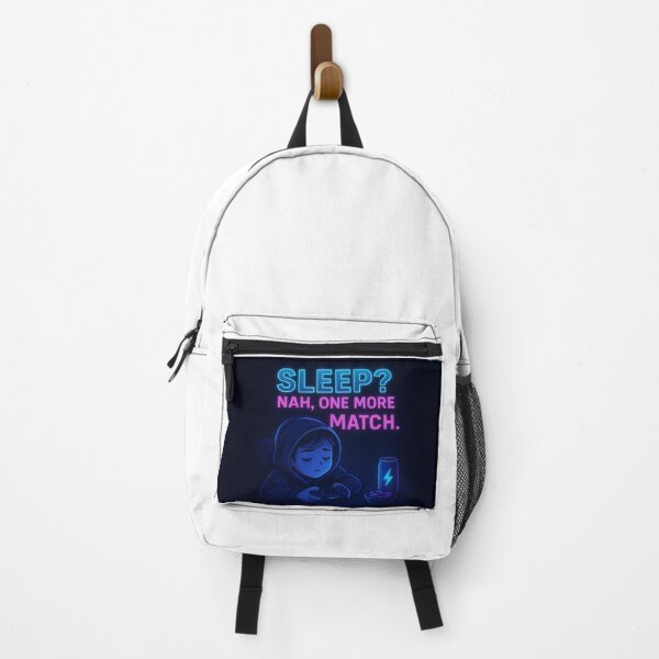 Item preview, “Sleep? Nah, One More Match.” – Cool Gamer Aesthetic Neon Design designed and sold by AkilaCreations .