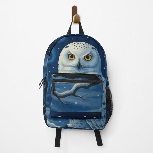 Item preview, Snowy Owl in Starry Night Winter Landscape designed and sold by Vicky Brago-Mitchell®.