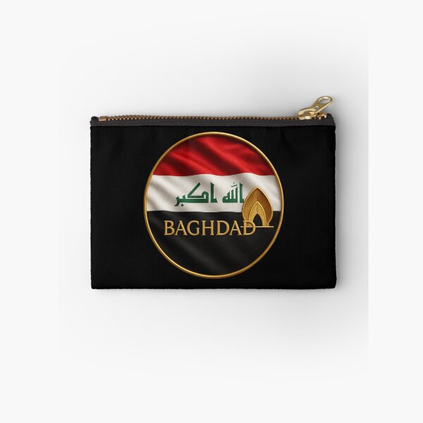 Item preview, Baghdad Iraq Flag Emblem - Golden Monument Souvenir Design designed and sold by Annika Shurafa.