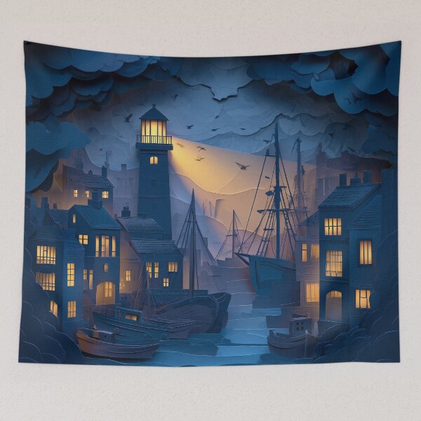 Item preview, Haunted Harbor Lights designed and sold by ArgentoArt.