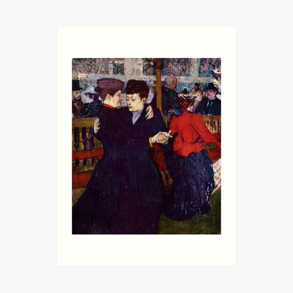 Henri de Toulouse-Lautrec "Two Woman Waltzing" Art Print