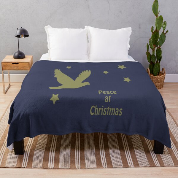 Item preview, Peace At Christmas With Dove In Flight Festive Logo designed and sold by taiche.