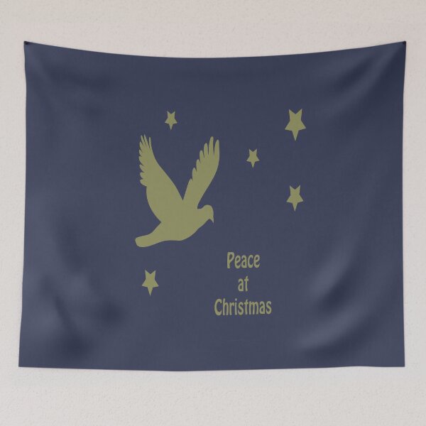 Item preview, Peace At Christmas With Dove In Flight Festive Logo designed and sold by taiche.