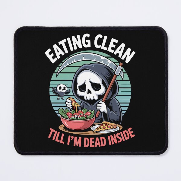 Item preview, Eating Clean – Funny Grim Reaper Diet Halloween Humor designed and sold by Taans-Creation.