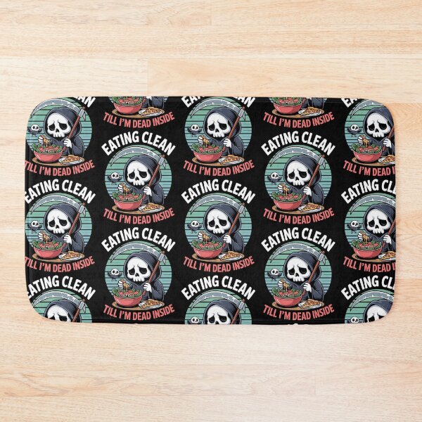 Item preview, Eating Clean – Funny Grim Reaper Diet Halloween Humor designed and sold by Taans-Creation.