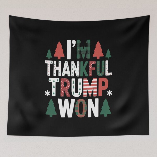 Item preview, Trump Christmas Funny I'm Thankful Trump Won designed and sold by VladoZork.