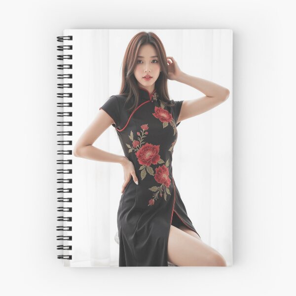 Item preview, Crimson Blossoms on Black Silk designed and sold by SEIMEI2025.