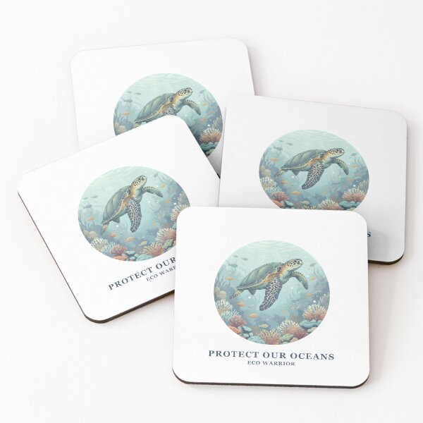 Item preview, Save the Ocean Turtle Design – Eco Warrior Marine Life Art designed and sold by Print Era.