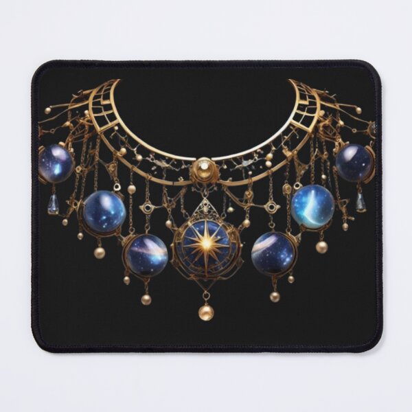 Item preview, Dream Cartographer Collar – Celestial Steampunk Star Map Necklace designed and sold by Antik by Schulz.
