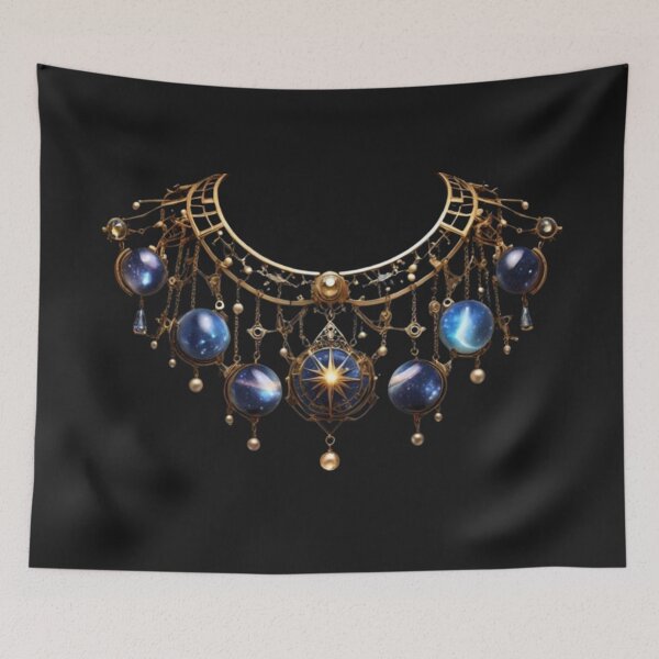 Item preview, Dream Cartographer Collar – Celestial Steampunk Star Map Necklace designed and sold by Antik by Schulz.