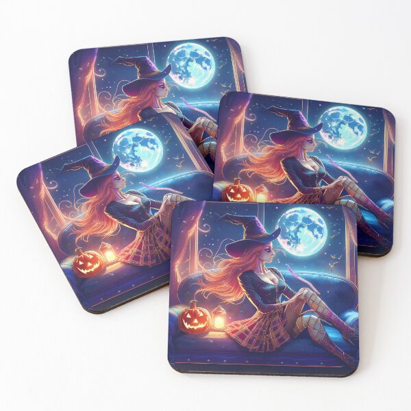 Item preview, A Witch and Her Moon designed and sold by bloomingvine.