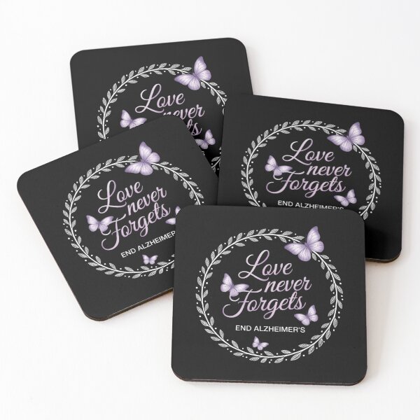 Item preview, Love Never Forgets End Alz Alzheimer's Awareness Butterfly designed and sold by HellD3vil-Art.