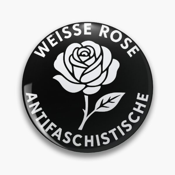 Artikelvorschau, Weiße Rose | Antifaschistisch entworfen und verkauft von Demétrio Creativity.