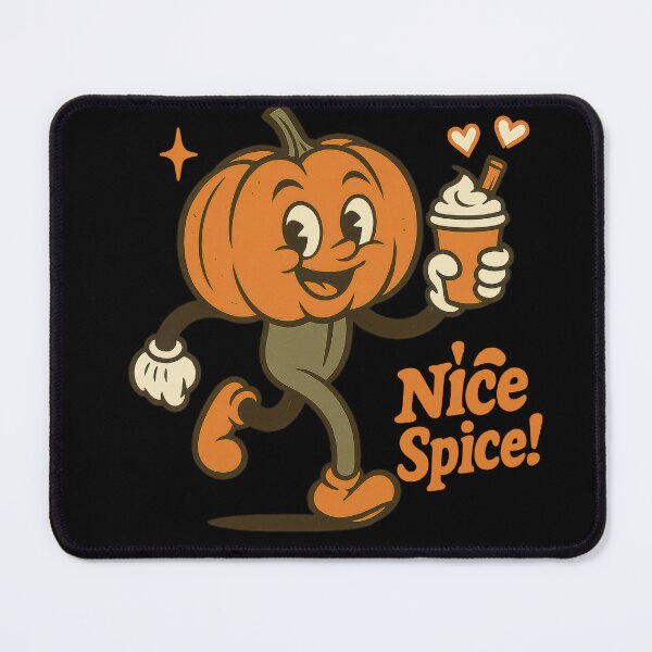 Item preview, Pumpkin holding Coffee latte Nice Spice Character Retro Vintage designed and sold by davidjulie.