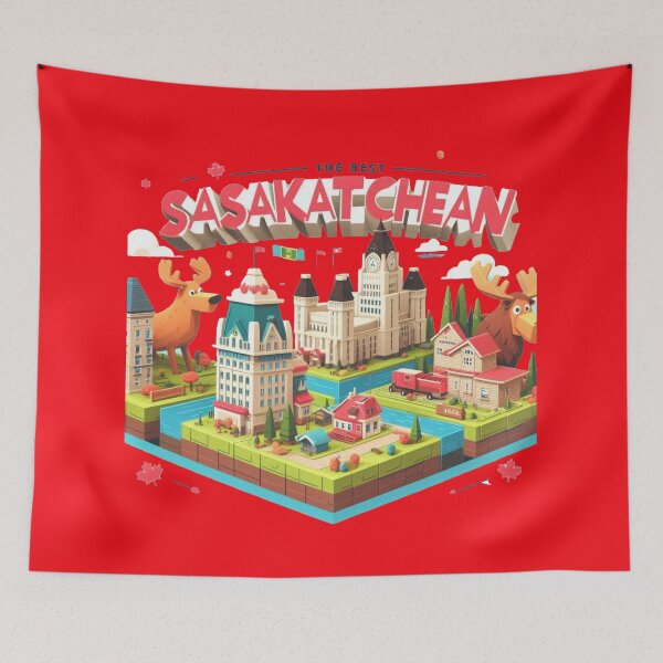 Item preview,  The Best of Saskatchewan Canada – 3D Funny Sketch ,  designed and sold by PaintMeWorld.
