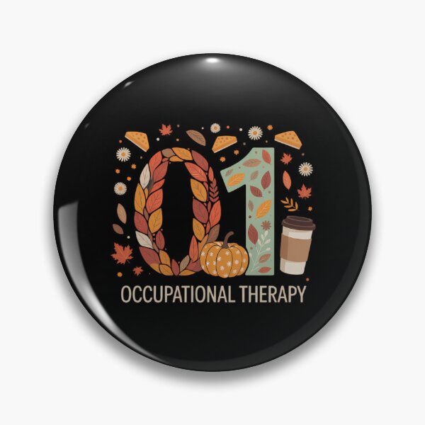 Item preview, Occupational Therapy Fall Autumn Pumpkin Flower OTA Teacher designed and sold by HellD3vil-Art.