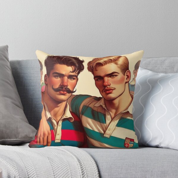 Artikelvorschau, 1920er Jahre Vintage Gay Sportbekleidung "Boys Together" Gay Pride Grafikdesign entworfen und verkauft von ItsAKinkThing.