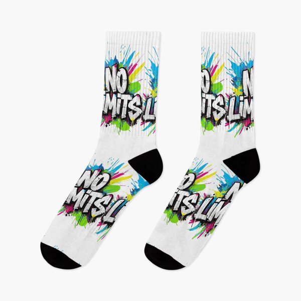 Item preview, No Limits Inspirational Quote Typography Street Art Graffiti Style designed and sold by alefunle.