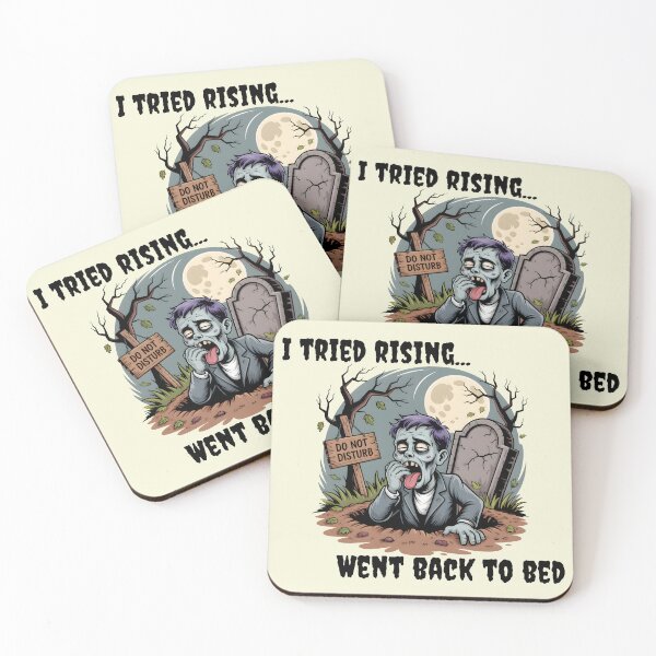 Item preview, I Tried Rising…Went Back to Bed Halloween Sarcasm  designed and sold by Arc Designs C and M.
